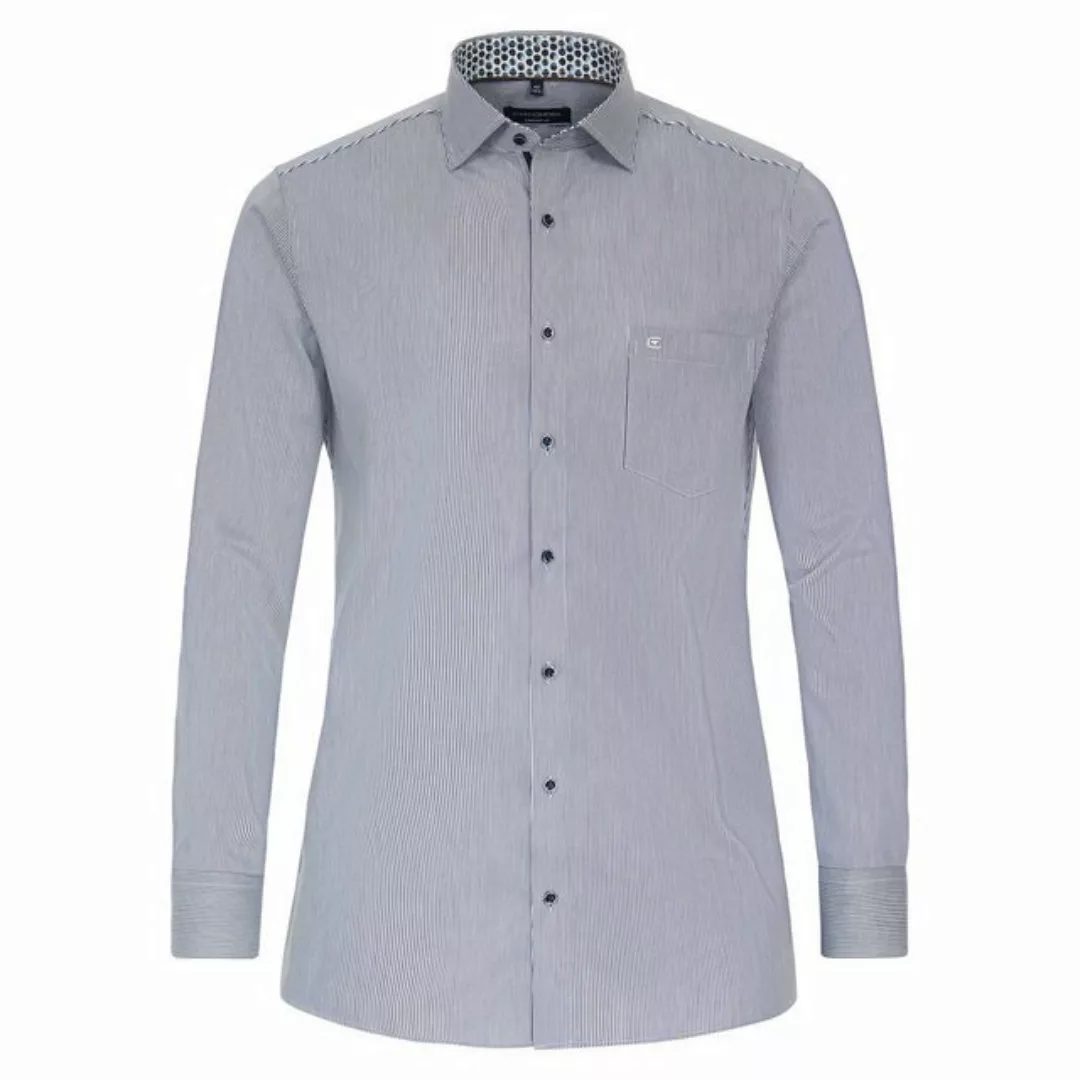 CASAMODA Langarmhemd Große Größen Businesshemd bügelfrei blau-weiß gestreif günstig online kaufen