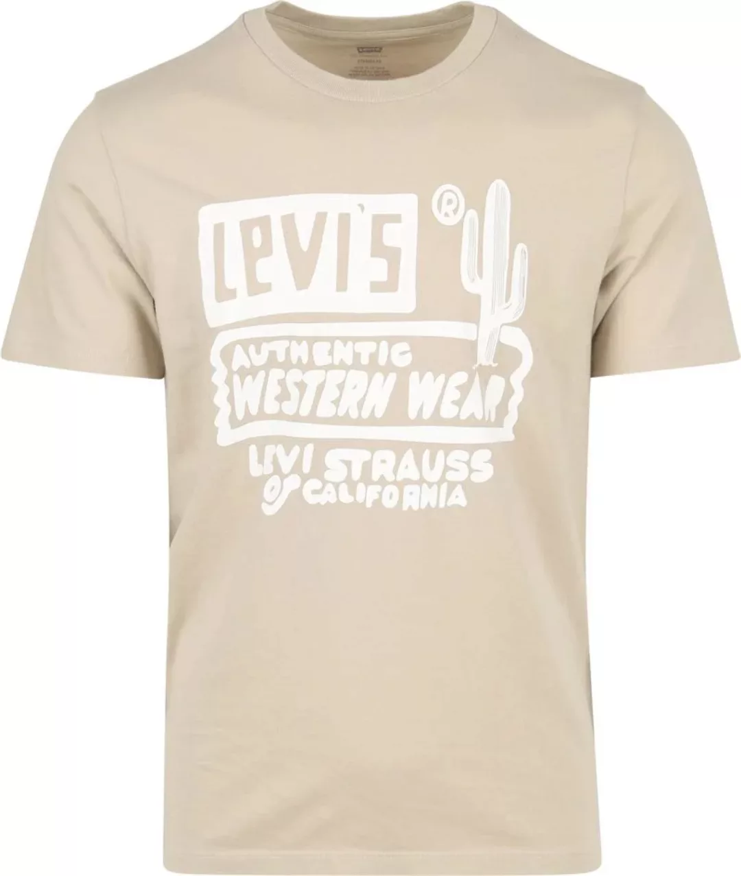 Levi's Graphic Western Feather T-Shirt Greige - Größe XL günstig online kaufen