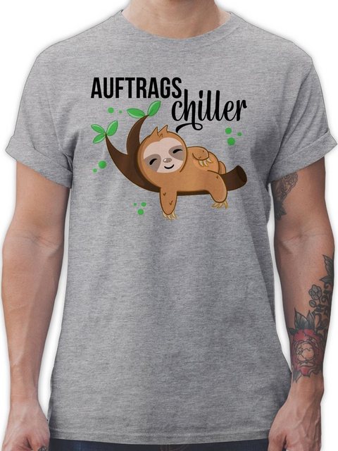 Shirtracer T-Shirt Auftragschiller mit Faultier schwarz Tiere Zubehör günstig online kaufen