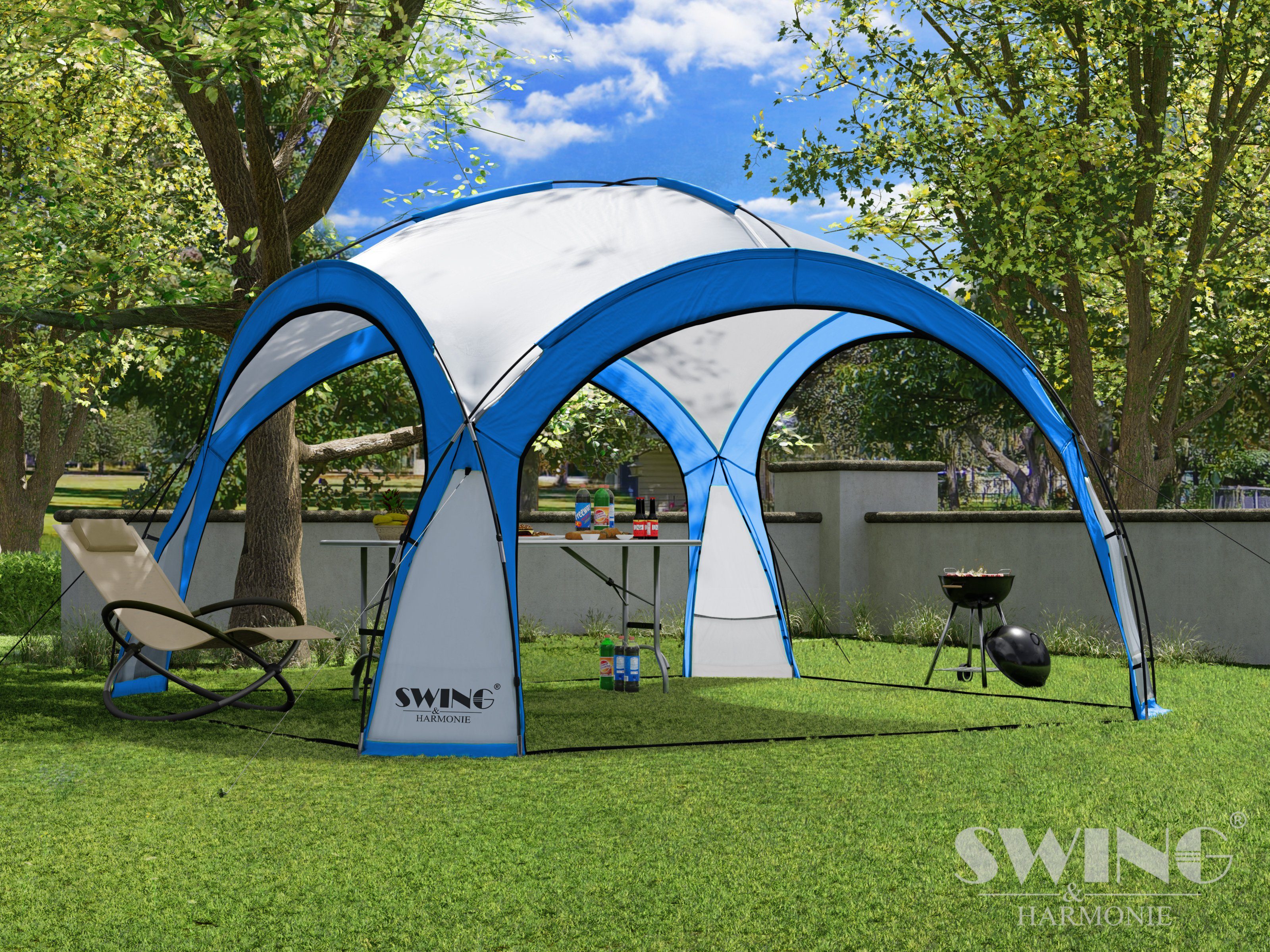 Swing&Harmonie Faltpavillon LED Event Pavillon 3,6 günstig online kaufen