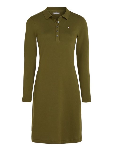 Tommy Hilfiger Polokleid 1985 SLIM PIQUE POLO DRESS LS mit kleiner Logo-Sti günstig online kaufen