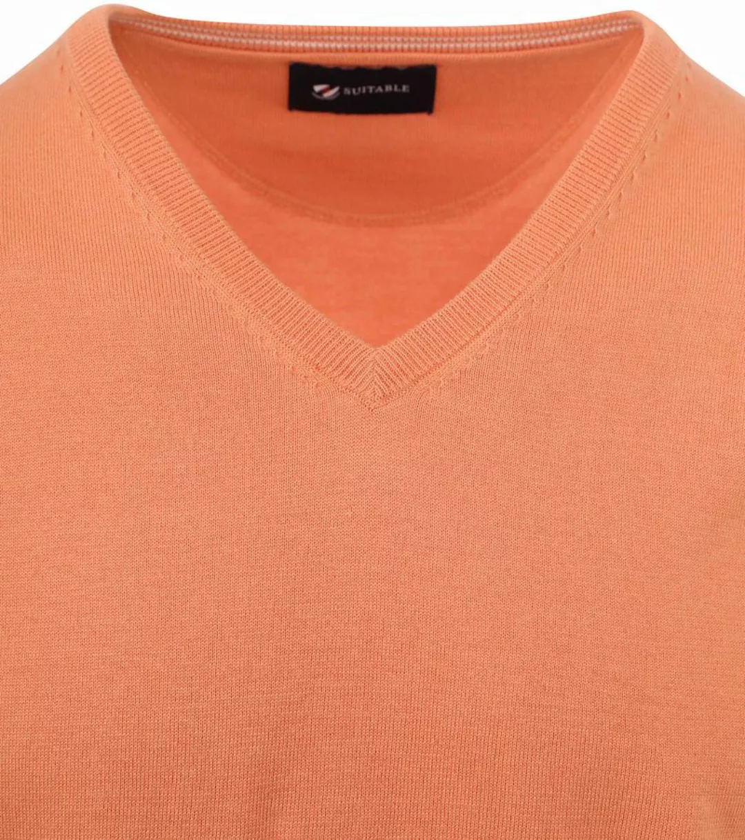 Suitable Pullover Vini V-Ausschnitt Orange - Größe M günstig online kaufen