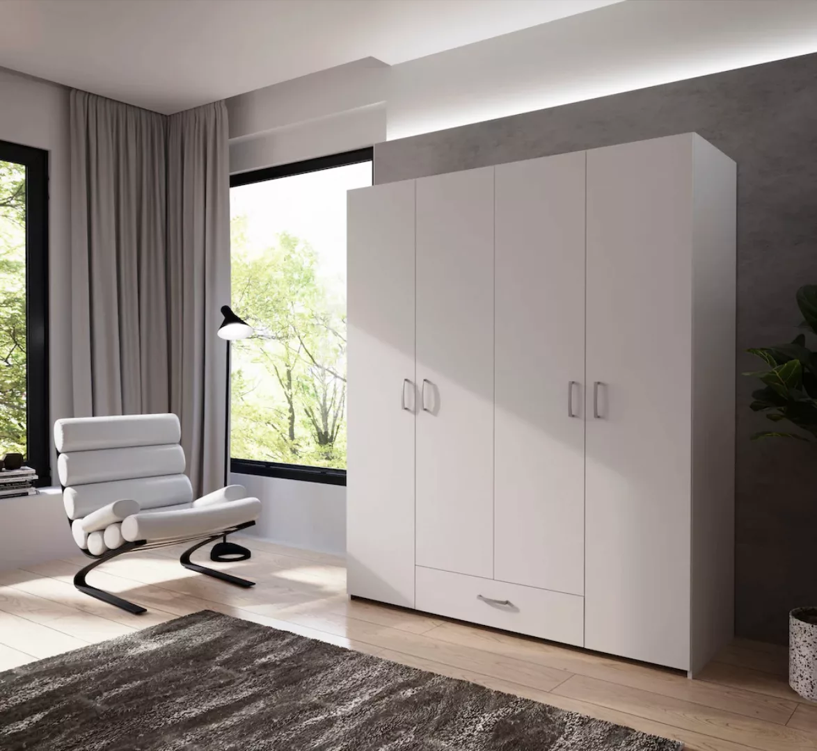 FORTE Drehtürenschrank "Econobox", Drehtürenschrank, zeitloses Design mit a günstig online kaufen