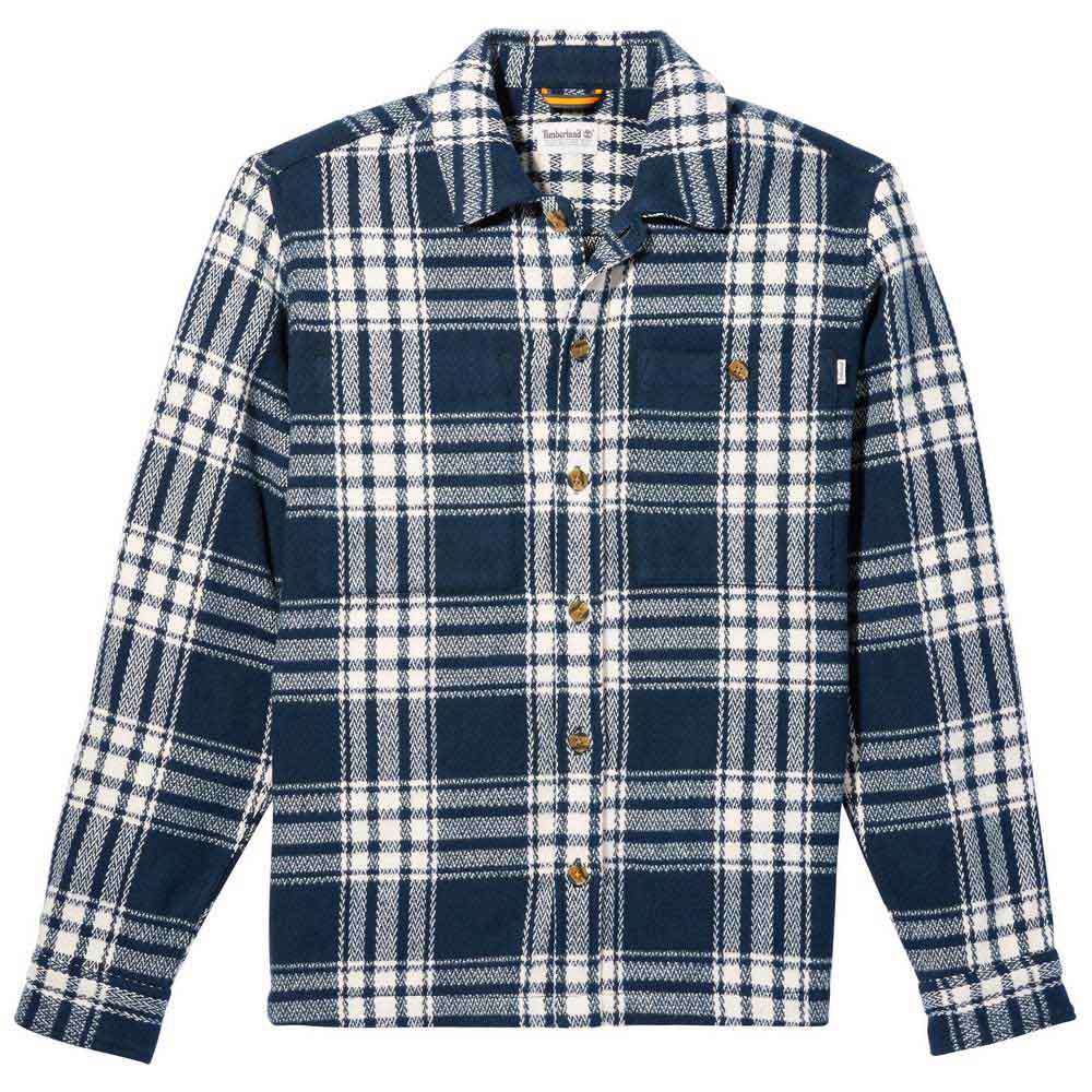 Timberland Heavy Herringbone Plaid Langarm Hemd L Dark Sapphire YD günstig online kaufen