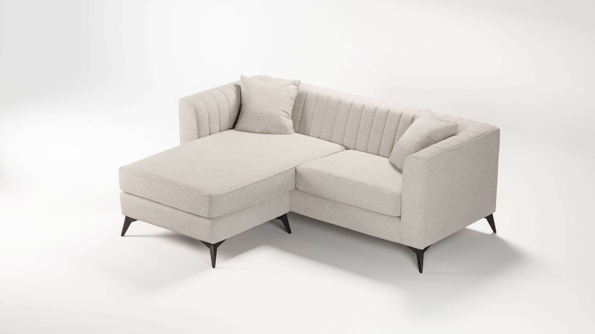 Places of Style Ecksofa "MATTHEW B/T/H: 201/162/74 cm, ideal für kleine Räu günstig online kaufen