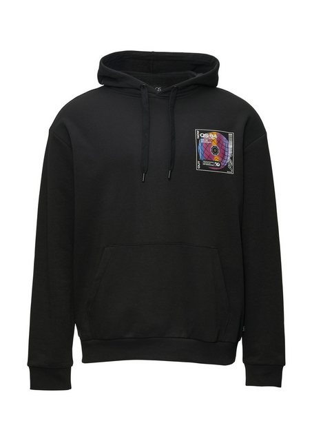 QS Sweatshirt Kapuzensweatshirt mit Front- und Rückenprint günstig online kaufen