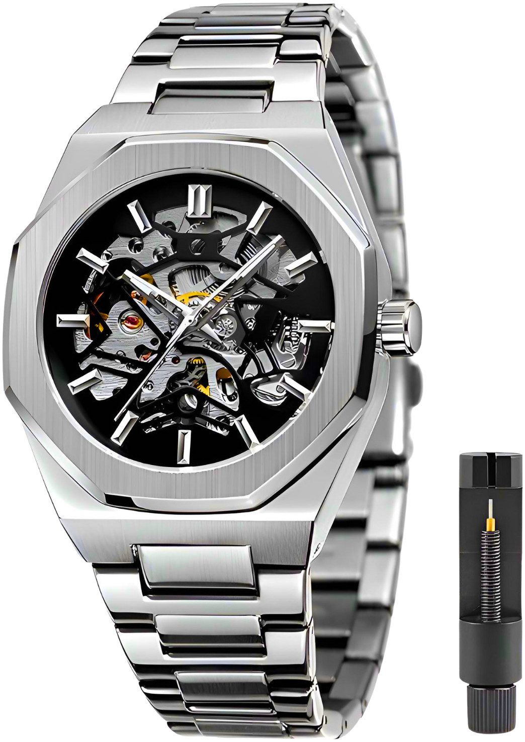S&T Design Automatikuhr Mechanische Uhr Skelett günstig online kaufen