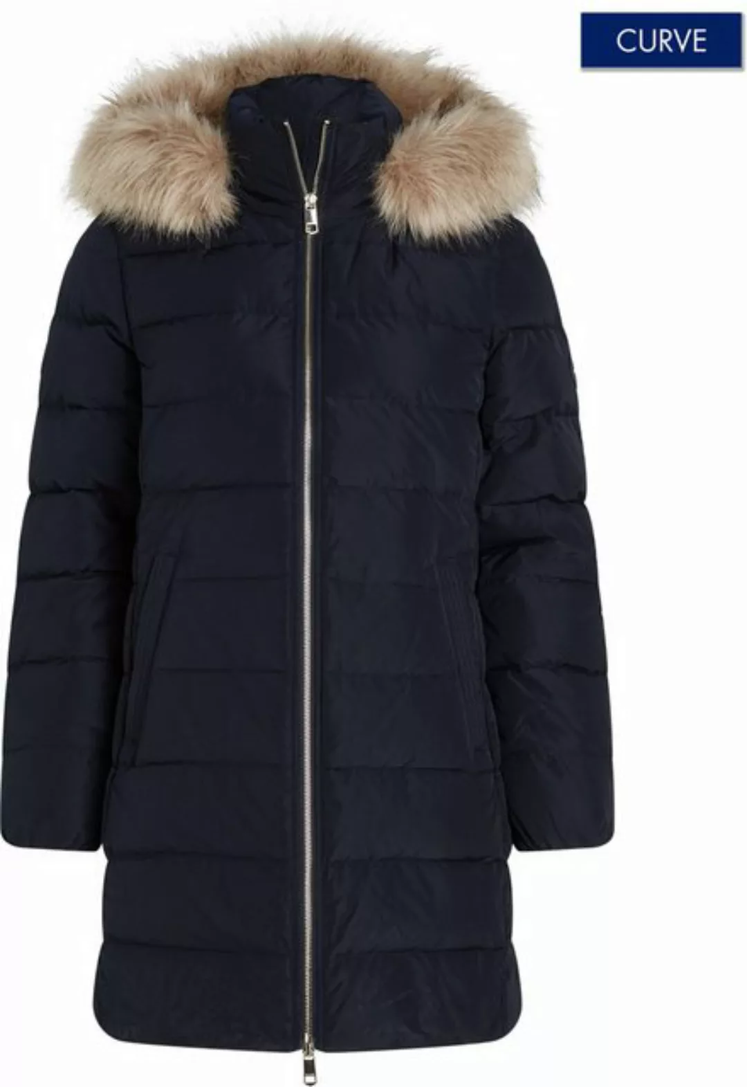 Tommy Hilfiger Curve Steppmantel CRV TYRA HERITAGE COAT WITH FUR in Großen günstig online kaufen