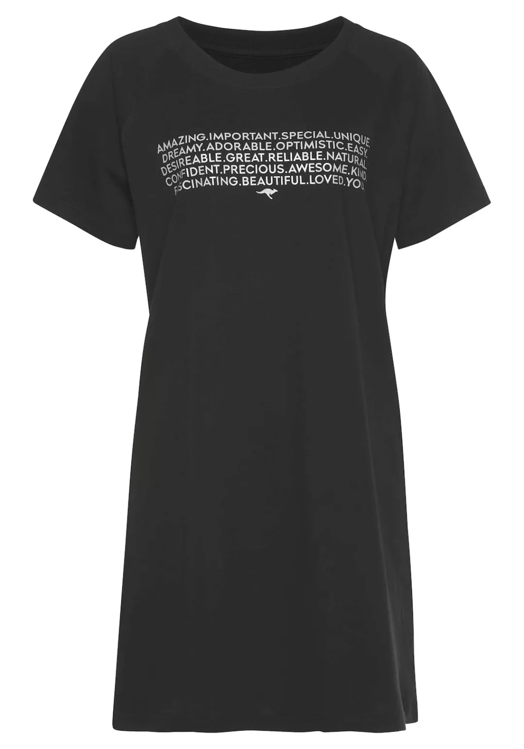 KangaROOS Bigshirt mit Slogan-Frontdruck günstig online kaufen