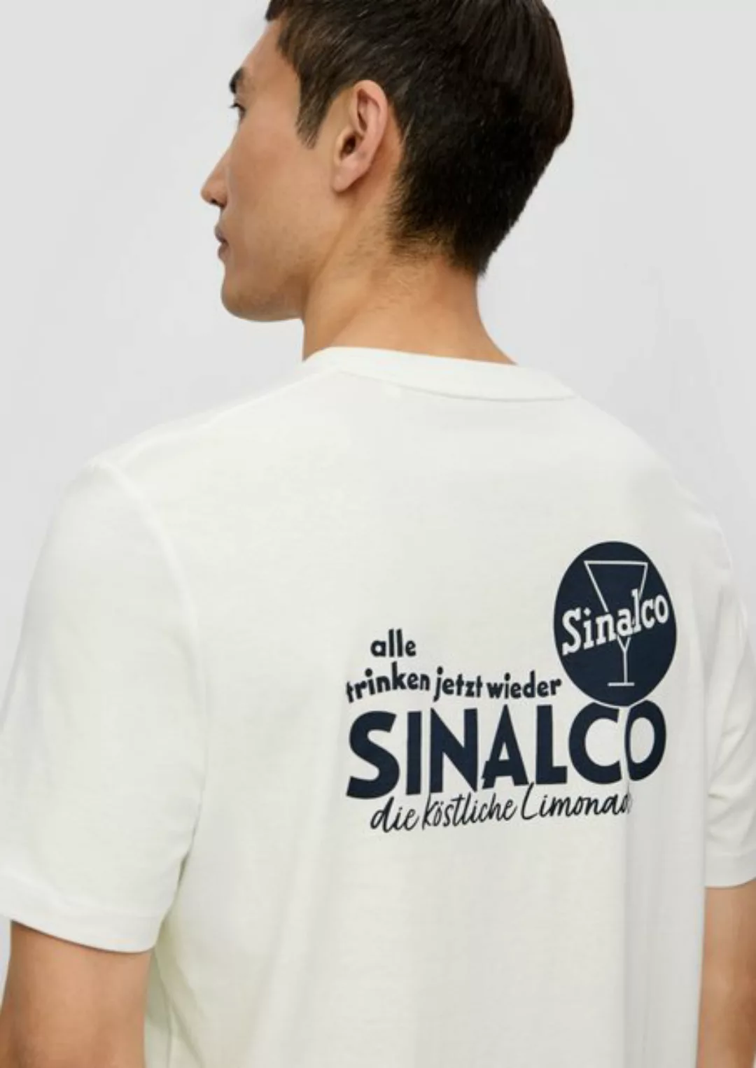 s.Oliver Kurzarmshirt Baumwoll-T-Shirt mit Crew Neck und Sinalco®-Print Art günstig online kaufen
