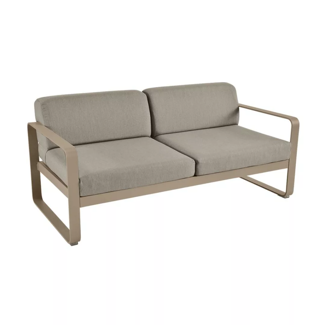 Bellevie Lounge-Sofa 2-Sitzer 14 Muskat B8 Taupegrau günstig online kaufen