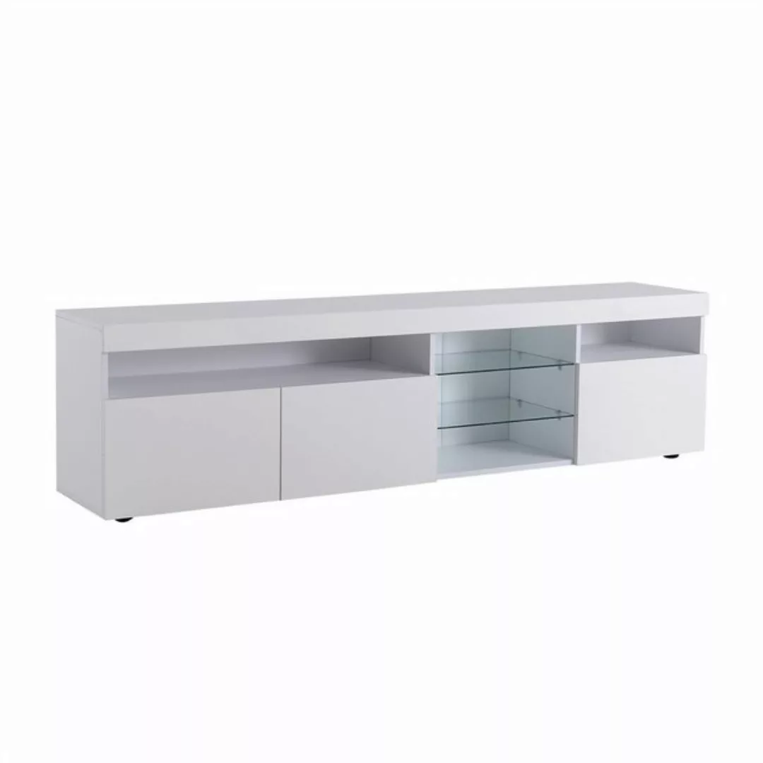 autolock TV-Schrank Moderner TV-Schrank,180cm,helles Panel, variable LED-Be günstig online kaufen