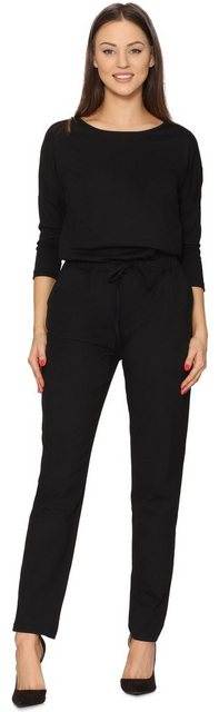 Bellivalini Jumpsuit Damen Hosenanzug mit Bindegürtel Freizeitanzug BLV50-2 günstig online kaufen