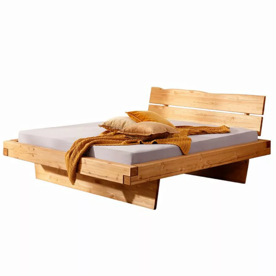 Lomadox Bett BRANTFORD-69, Liegefläche 160x200, Holzkopfteil, Kiefer massiv günstig online kaufen