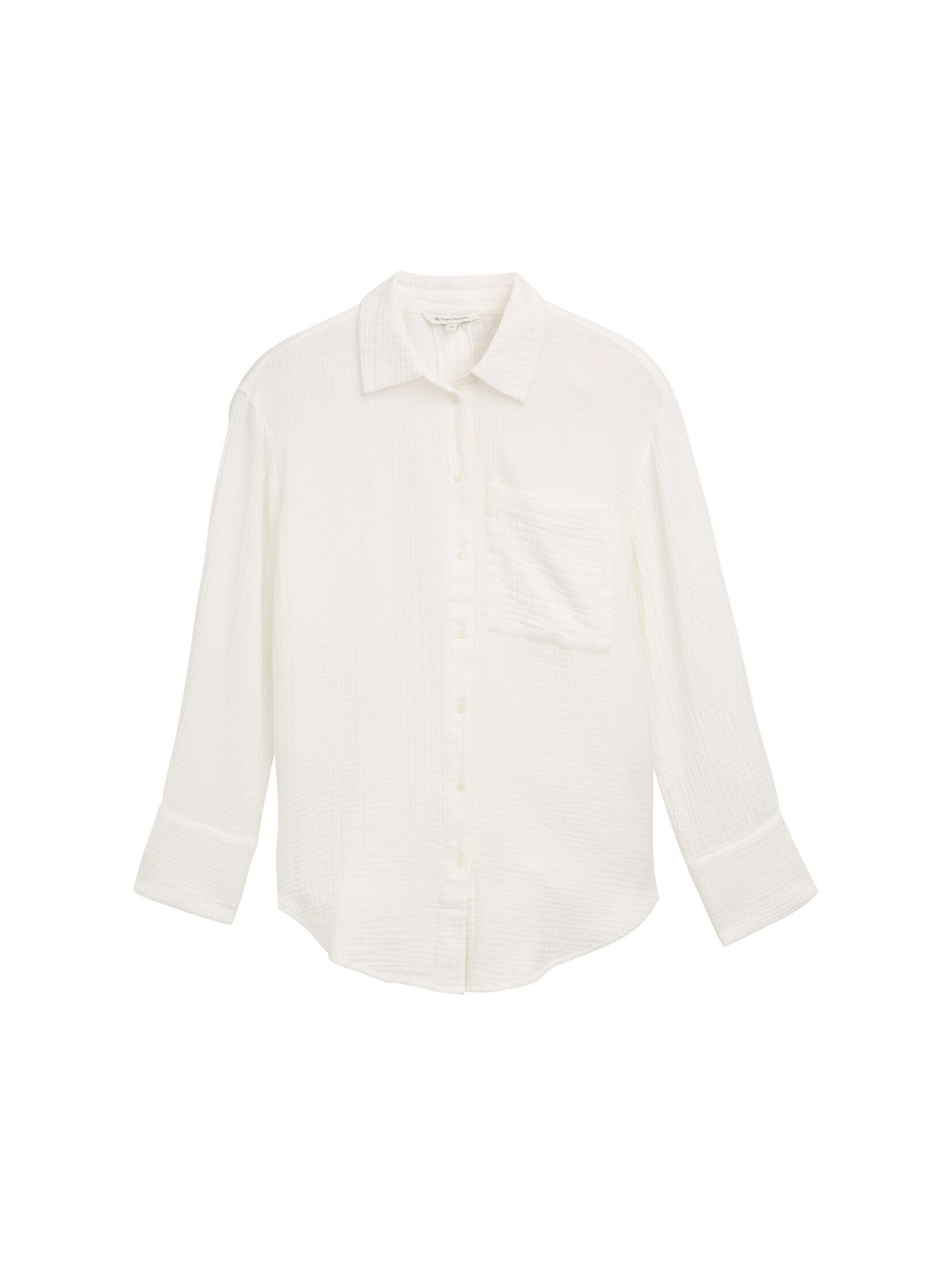 TOM TAILOR Langarmbluse Oversize Musselin Hemdbluse günstig online kaufen