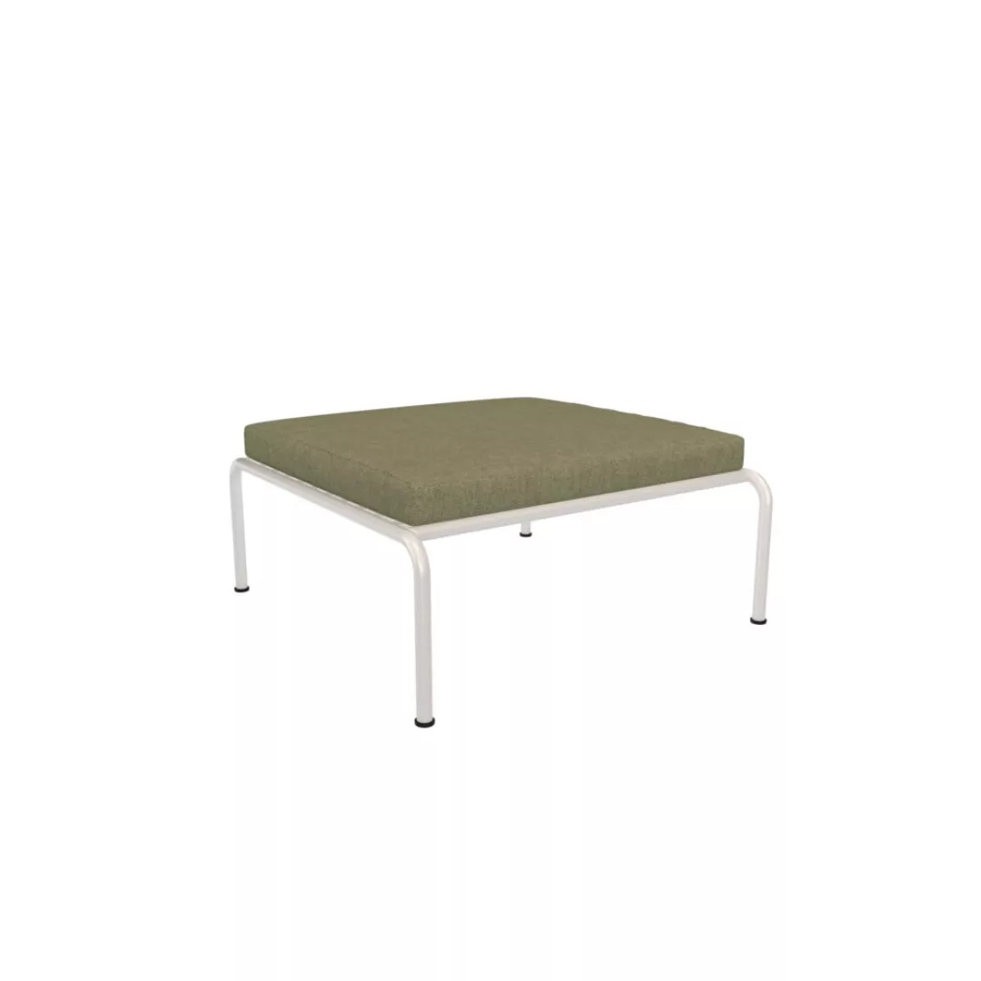 Outdoor Ottoman AVON weiß Blattgrün günstig online kaufen