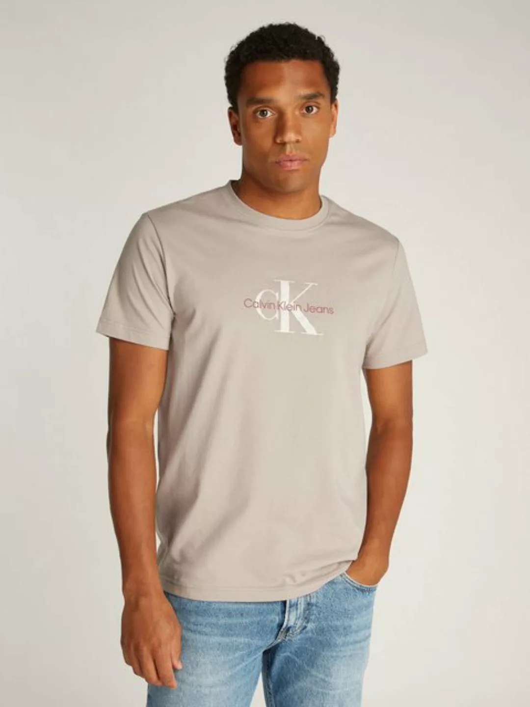 Calvin Klein Jeans T-Shirt DISTRESSED MONOLOGO TEE mit Logodruck günstig online kaufen