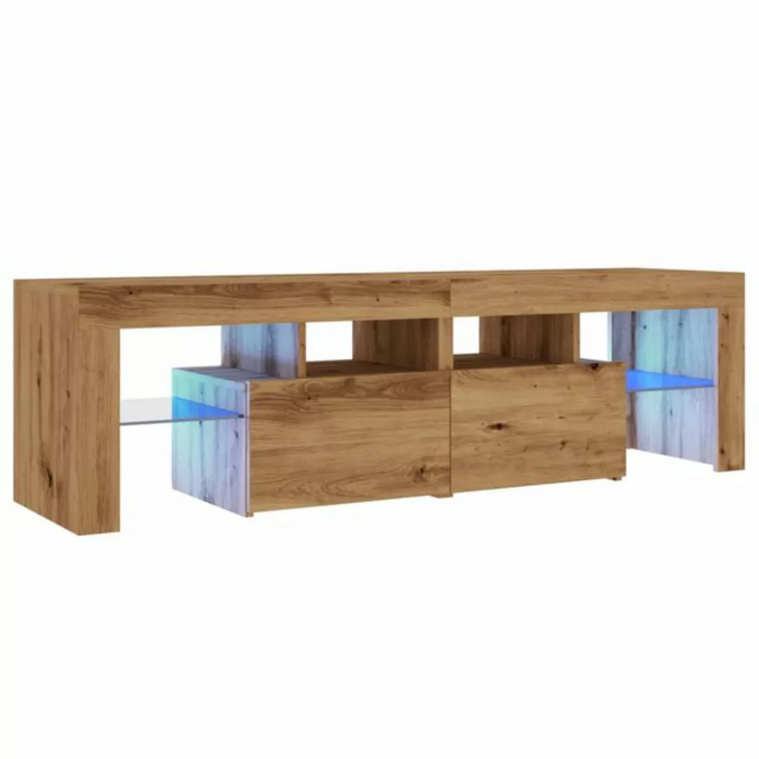 vidaXL TV-Schrank TV-Schrank mit LED Artisan-Eiche 140x36,5x40 cm Holzwerks günstig online kaufen