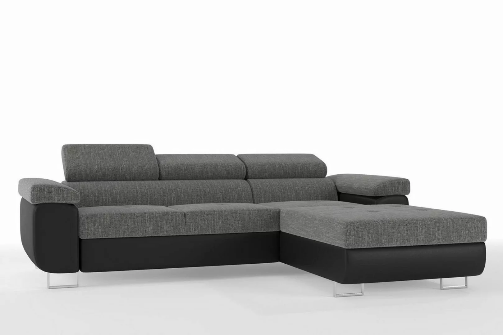 Beautysofa Ecksofa Alons, L-Form Polsterecke, mit Bettfunktion, mit Bettkas günstig online kaufen