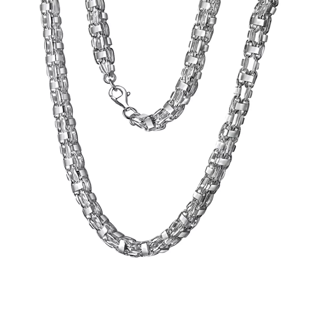 Vivance Collierkettchen "925/- Sterling Silber weiß Käfigkette 55 cm" günstig online kaufen