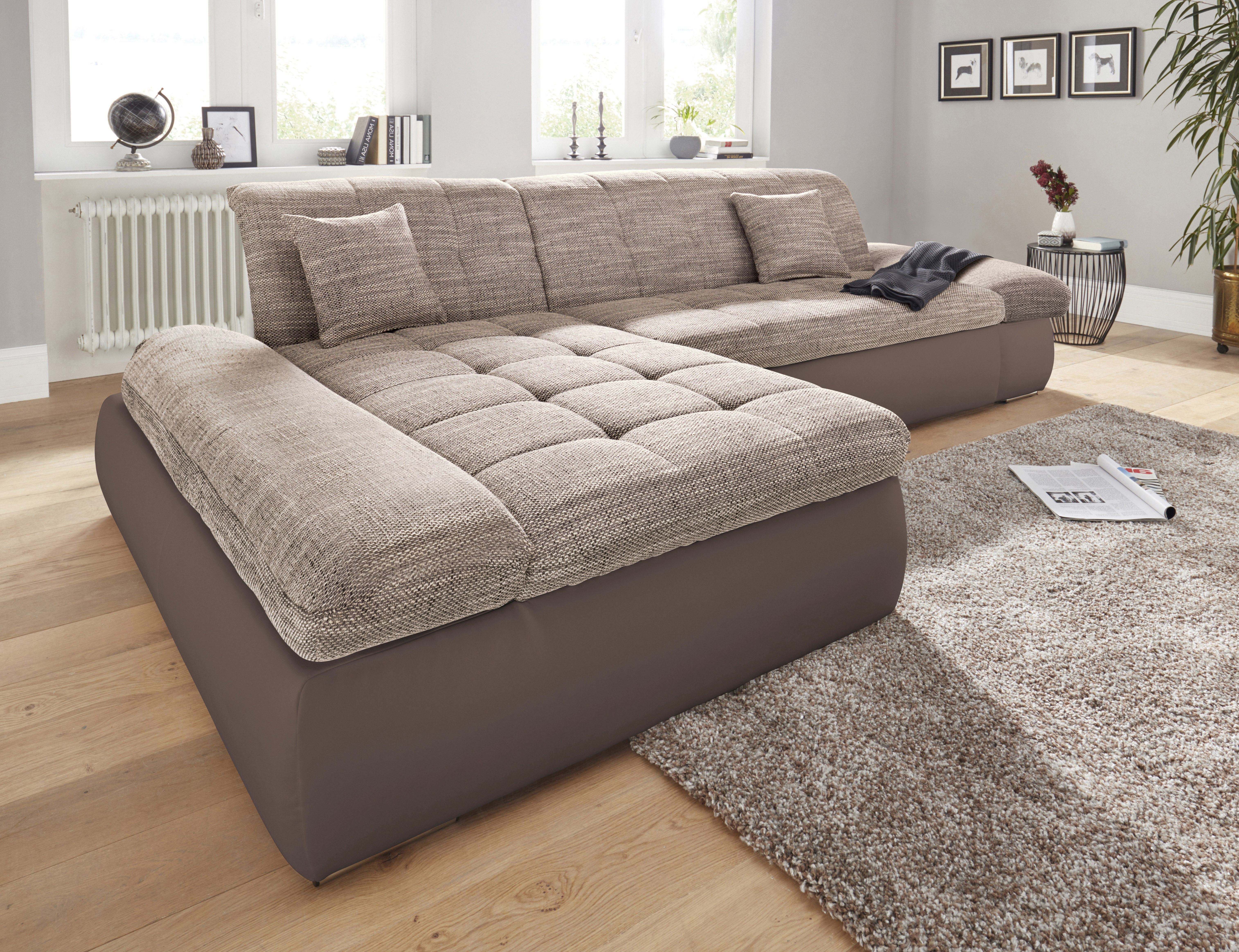 DOMO collection Ecksofa »Moric Luxus - B/T/H 300/172/80 cm«, XXL-Format, L- günstig online kaufen