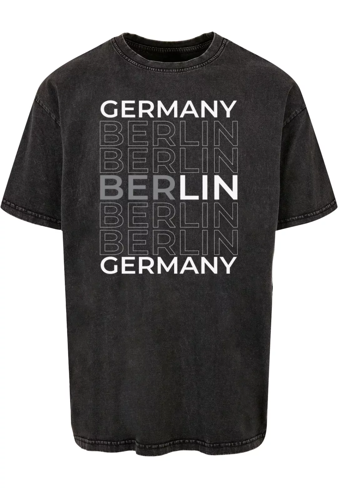 Merchcode T-Shirt "Merchcode Herren Berlin X Acid Washed Heavy Oversize Tee günstig online kaufen