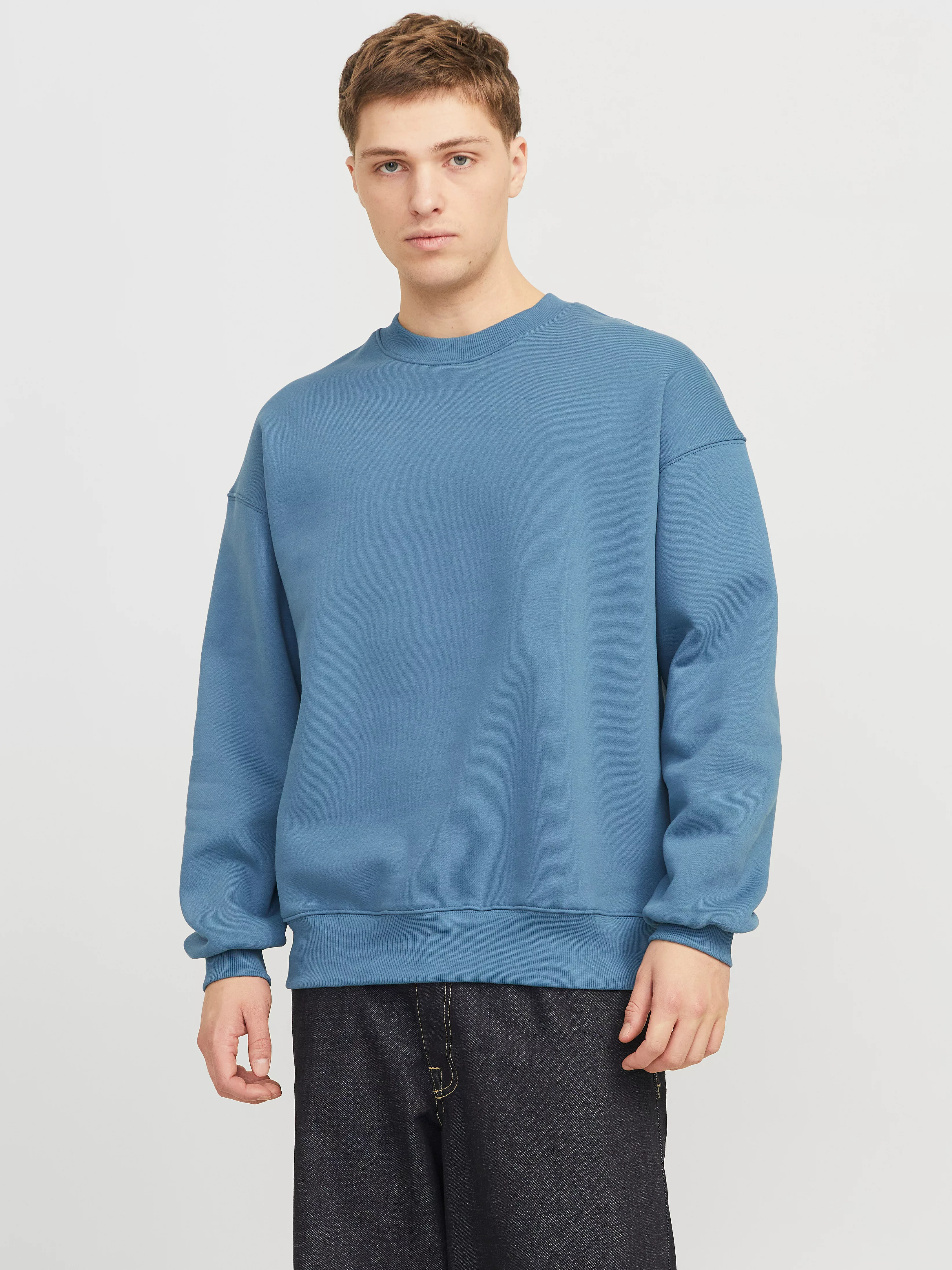 Jack & Jones Sweatshirt "JJEURBAN EDGE SWEAT CREW NECK NOOS", mit Rippbündc günstig online kaufen