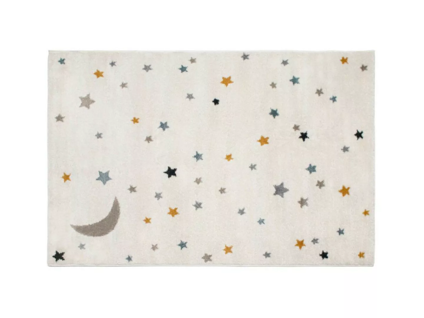 Kinderteppich - Polypropylen - 100 x 150 cm - Beige, Rosa & Gelb - MOONY günstig online kaufen