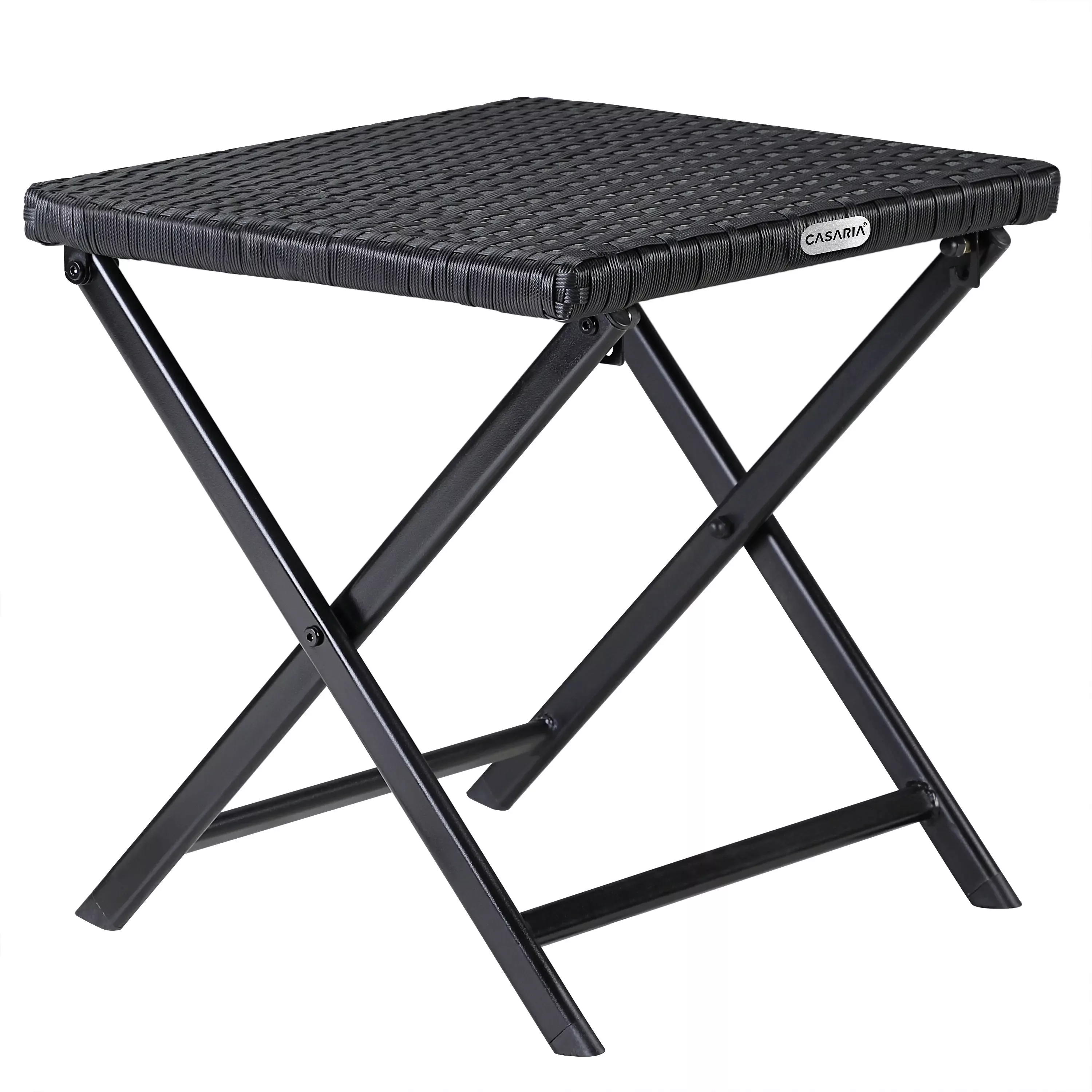 Polyrattan Klapphocker Rom 3in1 Schwarz günstig online kaufen