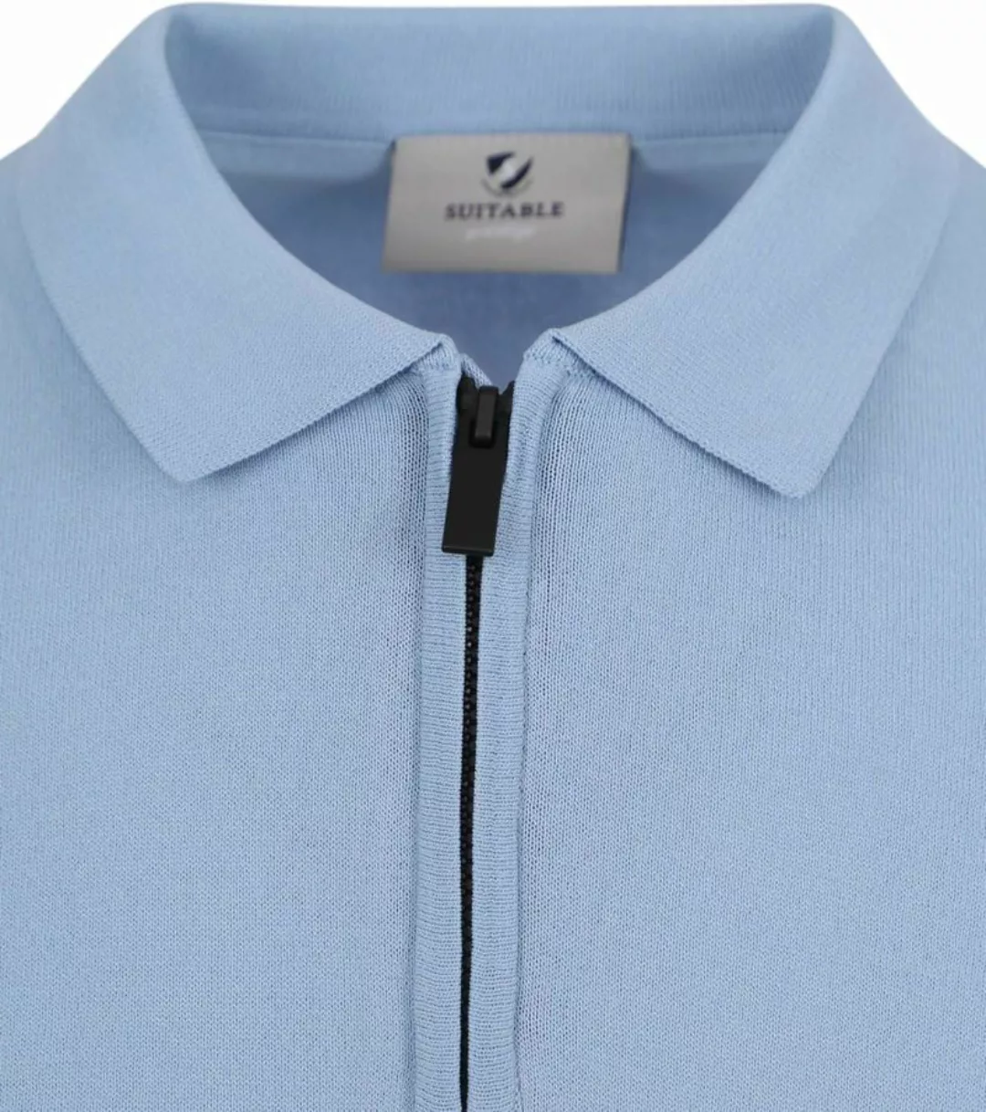 Suitable Cool Dry Knit Poloshirt Hellblau - Größe L günstig online kaufen