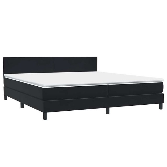 vidaXL Bett Boxspringbett mit Matratze Schwarz 200x220 cm Samt günstig online kaufen