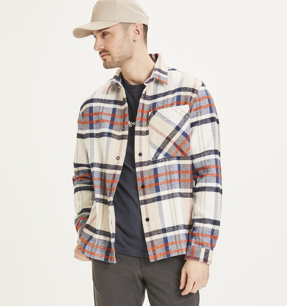 Flanellhemd - Pine Big Checked Heavy Flannel Overshirt - Aus Bio-baumwolle günstig online kaufen