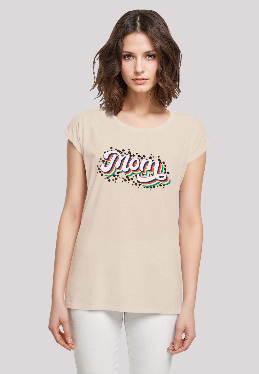 F4NT4STIC T-Shirt "Mothers Day Tribute with Playful Mom Lettering in Rainbo günstig online kaufen