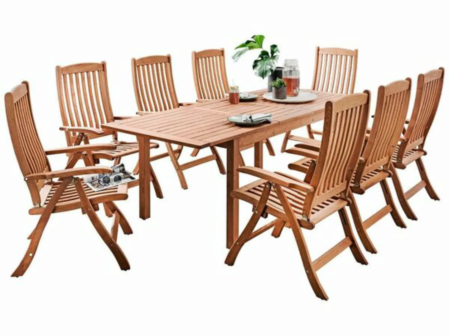 Gartenmöbel-set 'Calea', 9-teilig, 8 Sessel, 1 Tisch günstig online kaufen