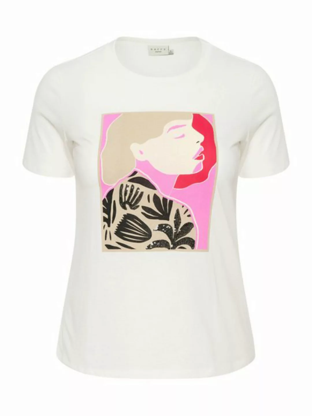 KAFFE Curve T-Shirt Amina (1-tlg) Pailletten günstig online kaufen
