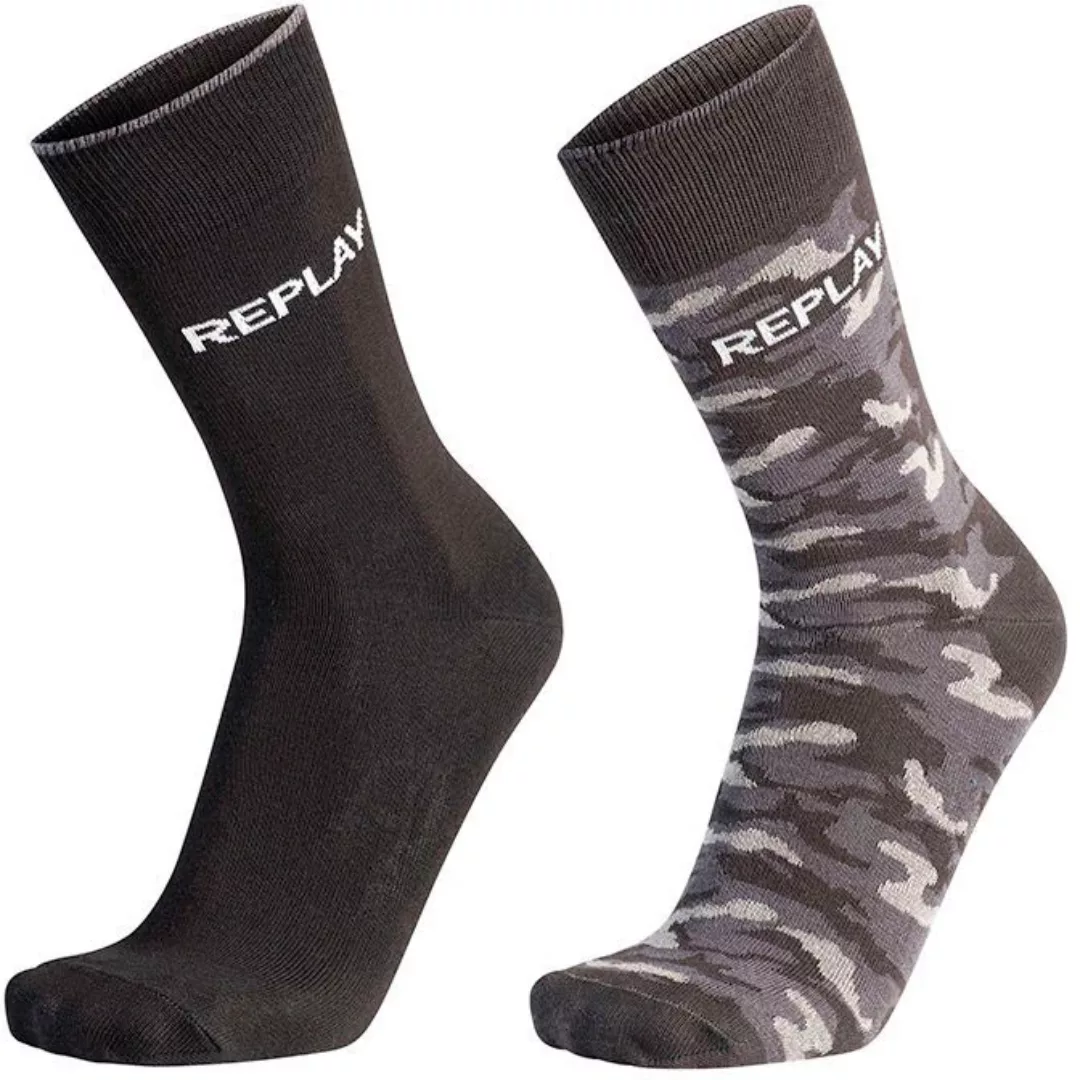 Replay Socken "Leg Logo & Camouflage 2Pcs Banderole" günstig online kaufen