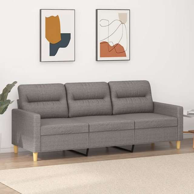 vidaXL Sofa 3-Sitzer-Sofa Weinrot 180 cm Stoff günstig online kaufen