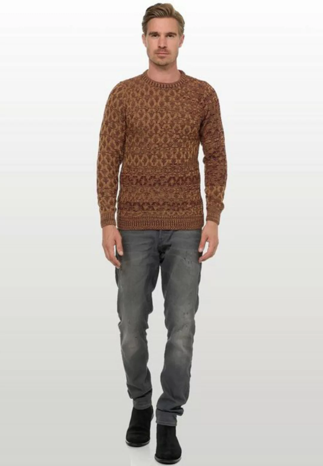 Rusty Neal Strickpullover mit schönem Muster günstig online kaufen