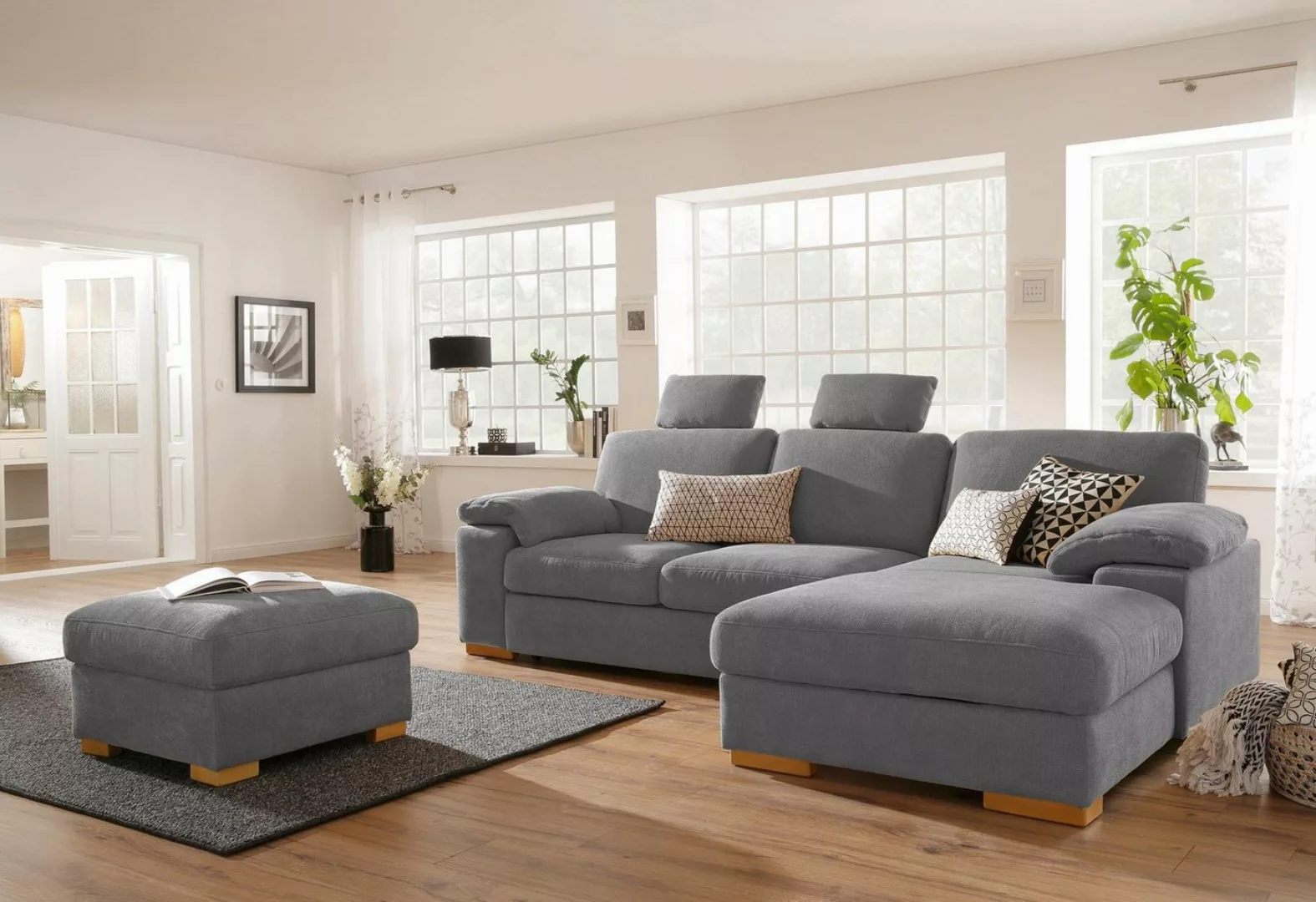 Home affaire Ecksofa Ventura L-Form, wahlweise mit Bettfunktion und Bettfun günstig online kaufen