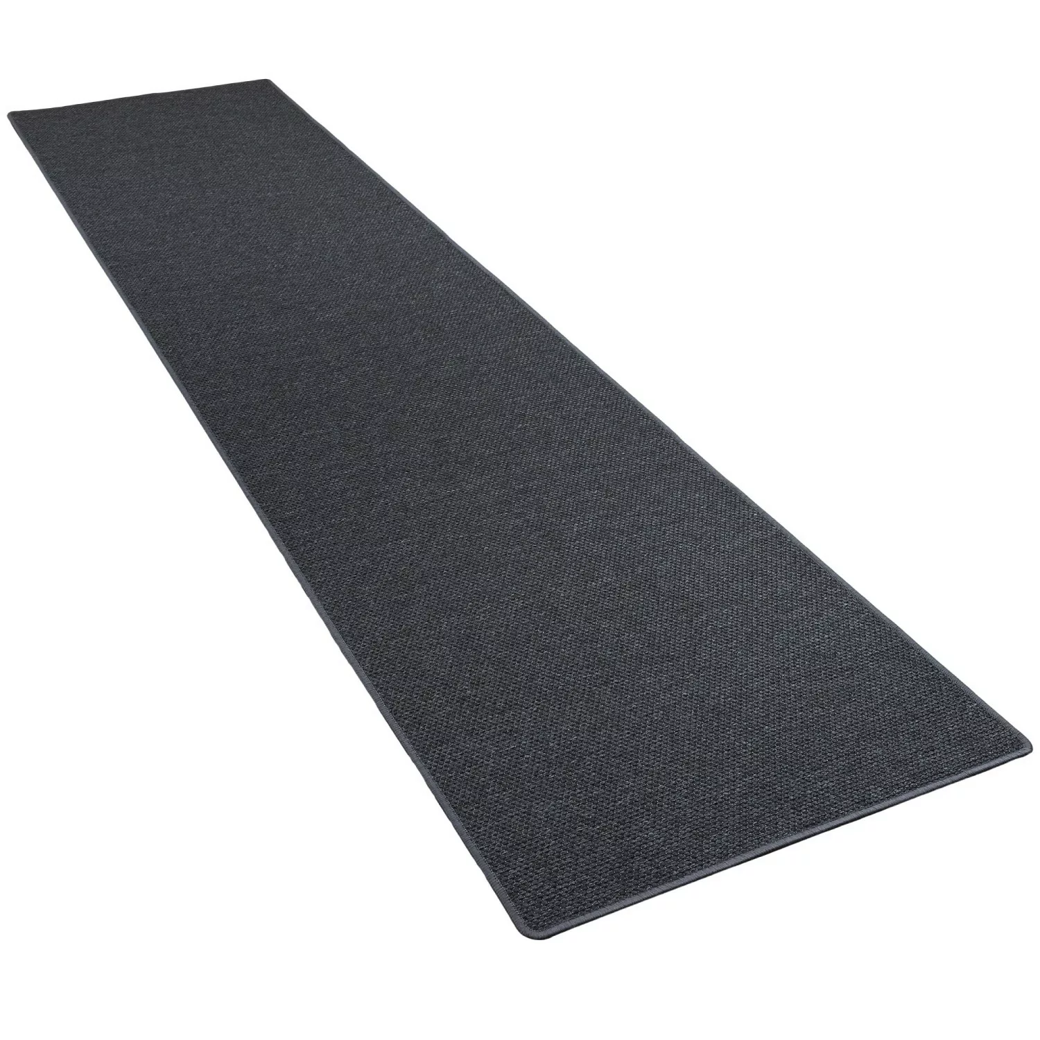 Snapstyle Läufer Teppich Bentzon Flachgewebe Anthrazit 100x300cm günstig online kaufen