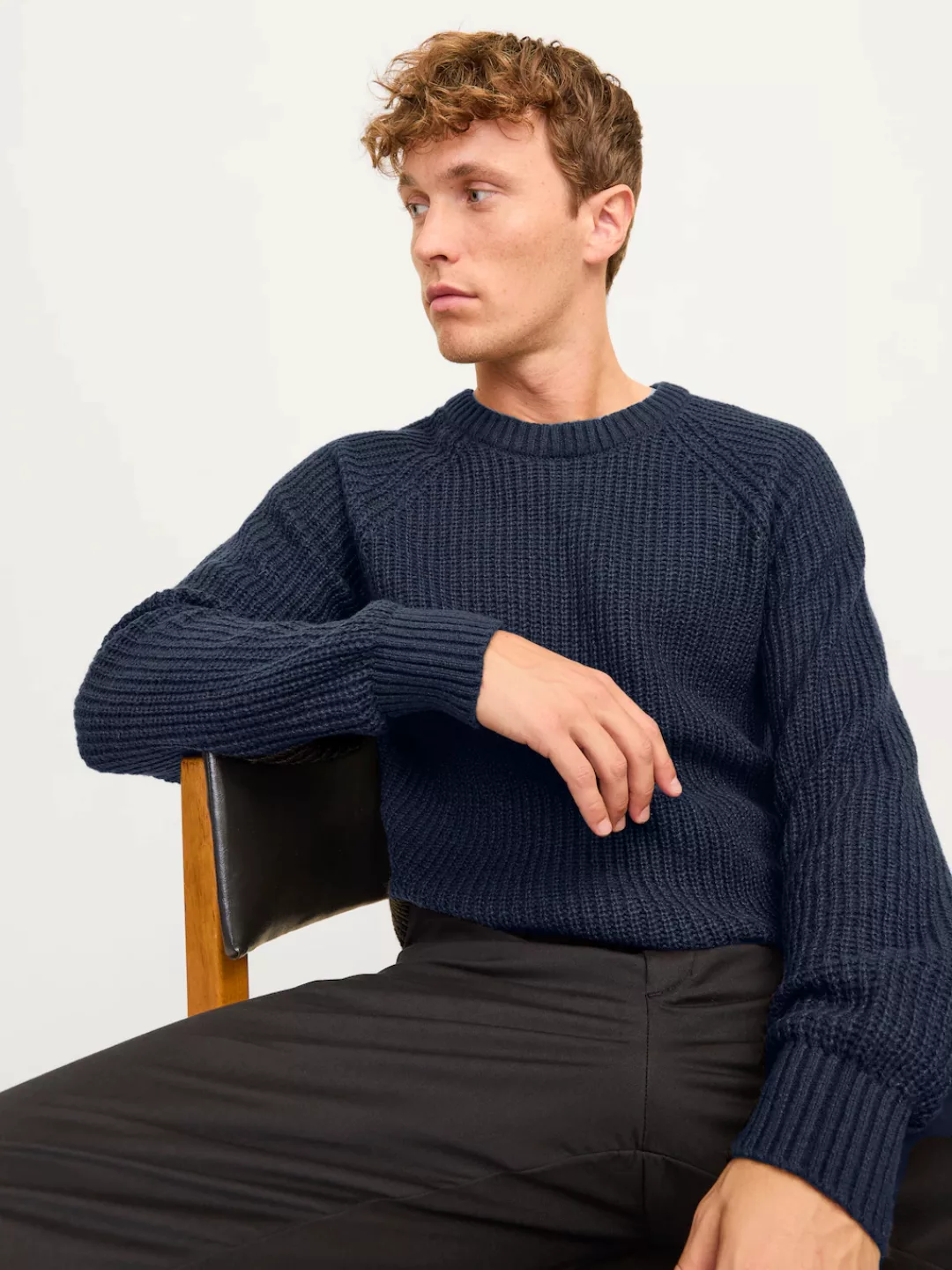 Jack & Jones Rundhalspullover JJJONES KNIT CREW NECK günstig online kaufen