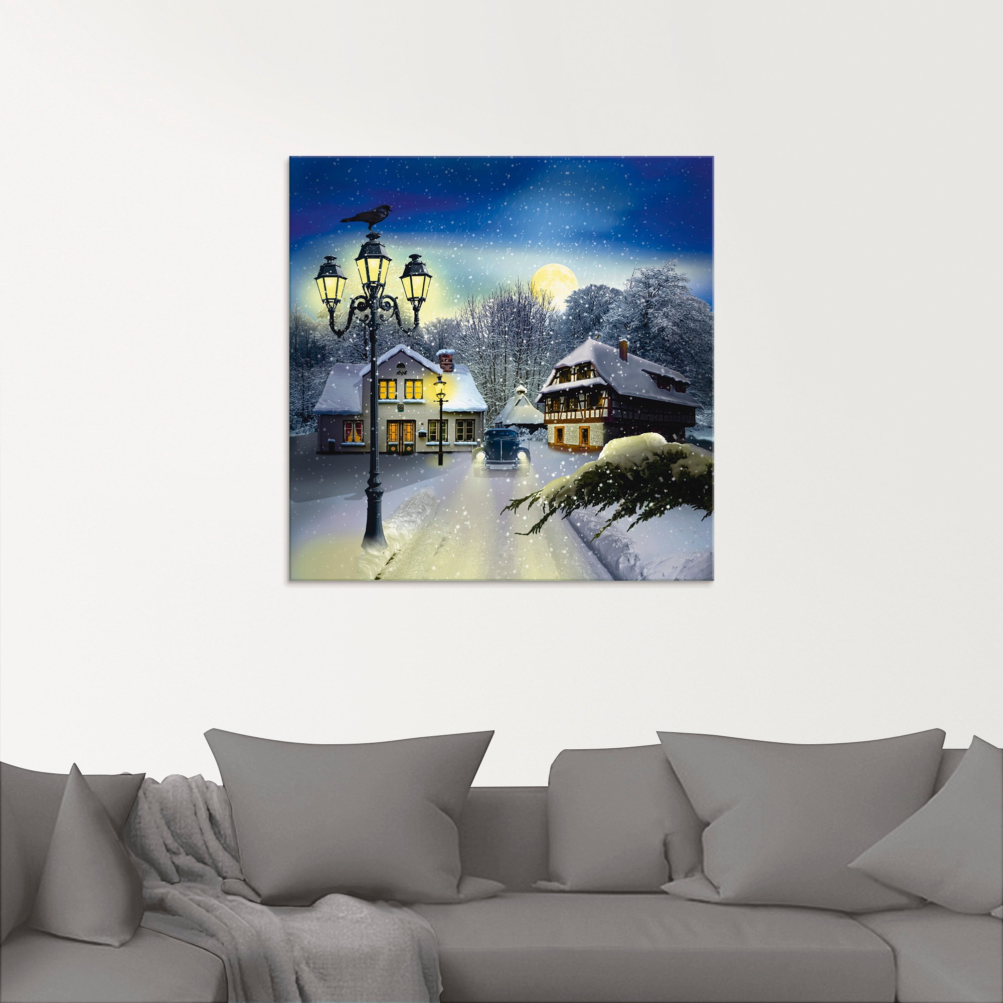 Artland Glasbild "Winterzeit", Vier Jahreszeiten, (1 St.), in verschiedenen günstig online kaufen