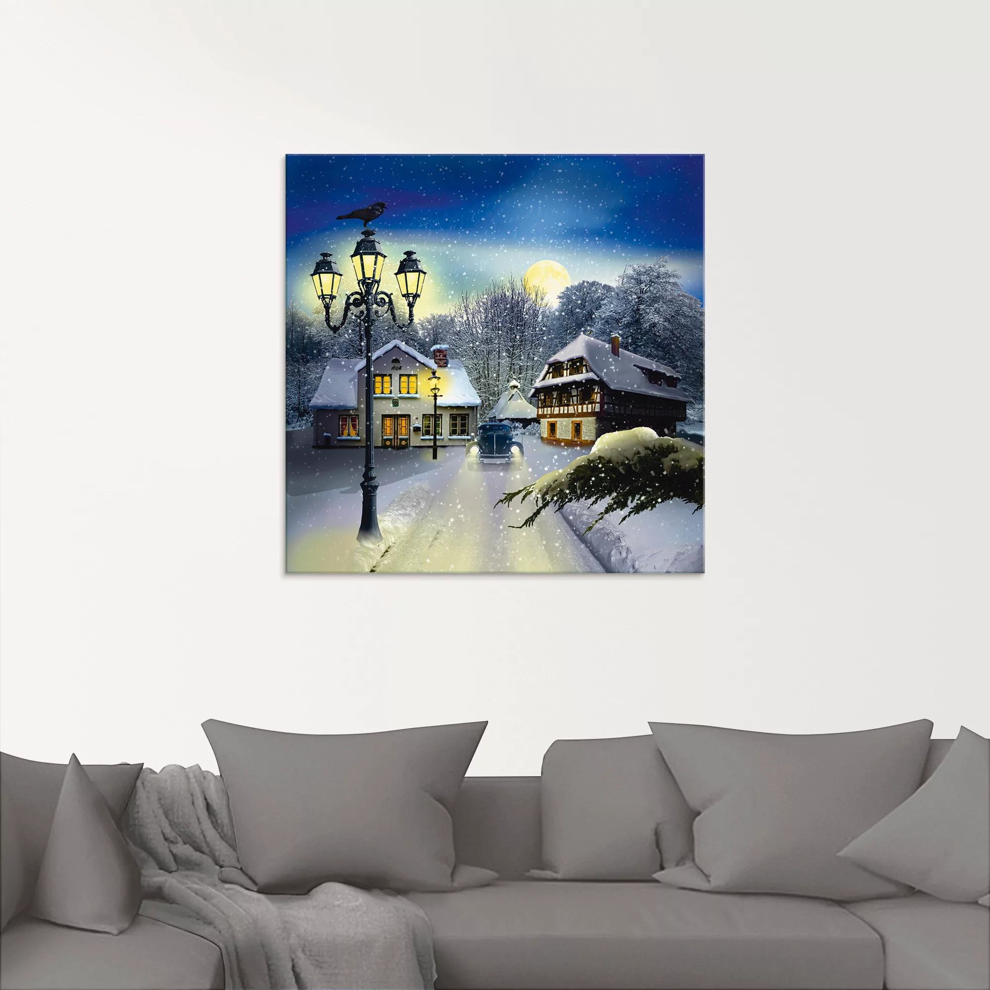Artland Glasbild »Winterzeit«, Vier Jahreszeiten, (1 St.), in verschiedenen günstig online kaufen