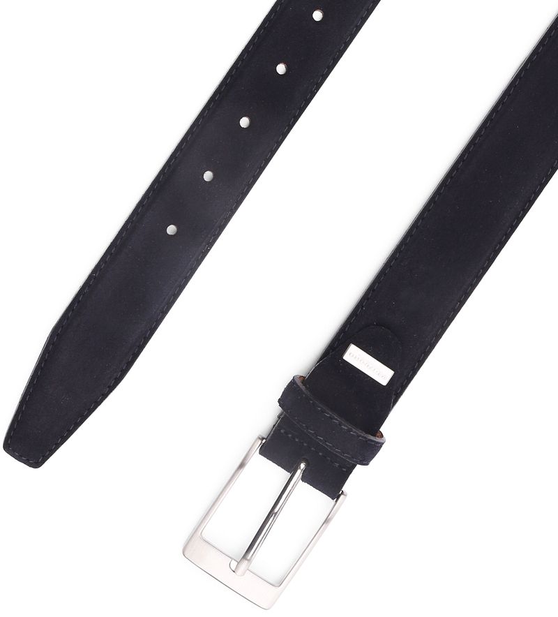 Profuomo Wildleder Dunkelblau Gürtel  - Größe 90 günstig online kaufen