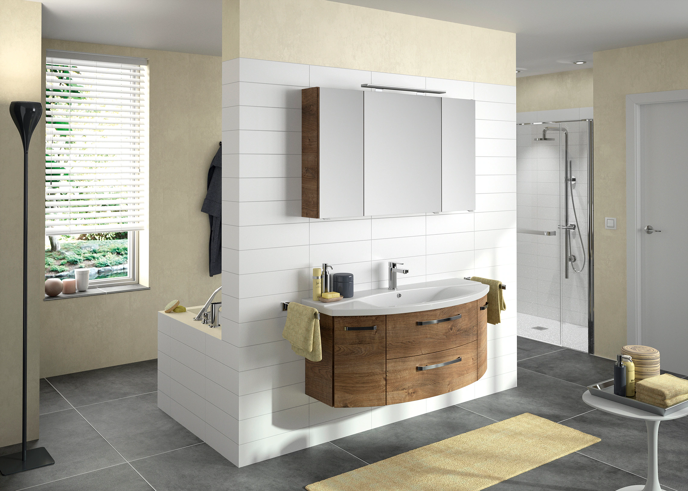 Saphir Badezimmerspiegelschrank "Serie 4010 Badezimmer-Spiegelschrank inkl. günstig online kaufen