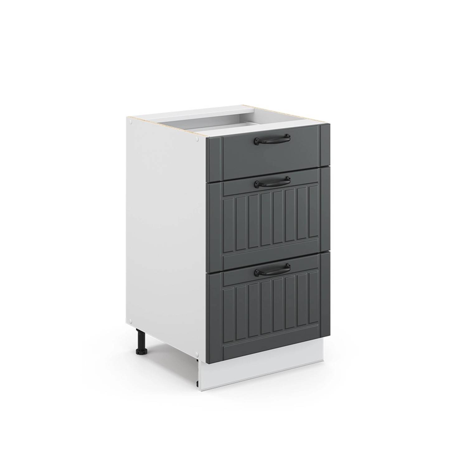 Vicco Unterschrank Fame-Line, Anthrazit/Weiß, 50 cm günstig online kaufen