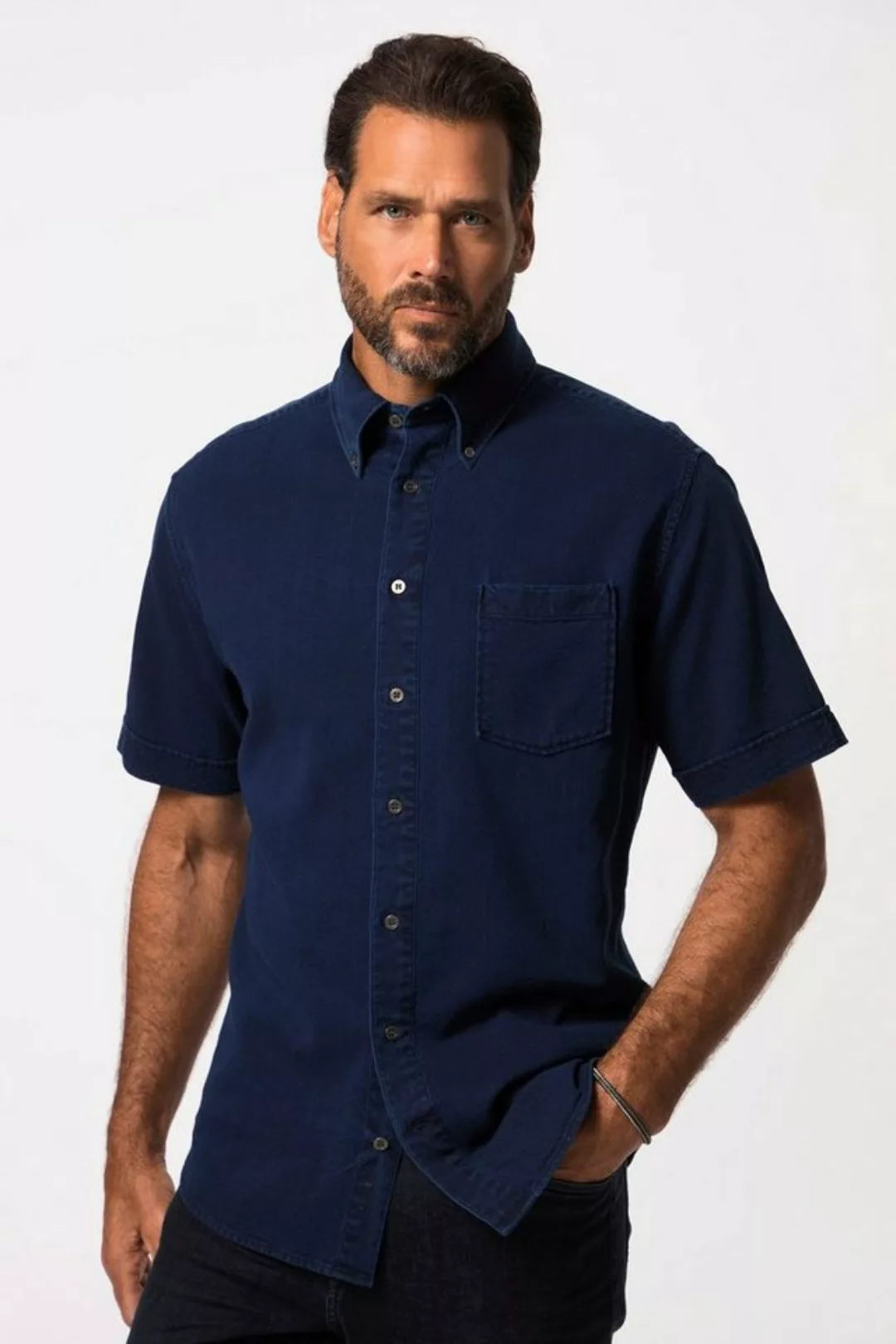 JP1880 Kurzarmhemd Hemd Halbarm Buttondown-Kragen Modern Fit bis 8 XL günstig online kaufen