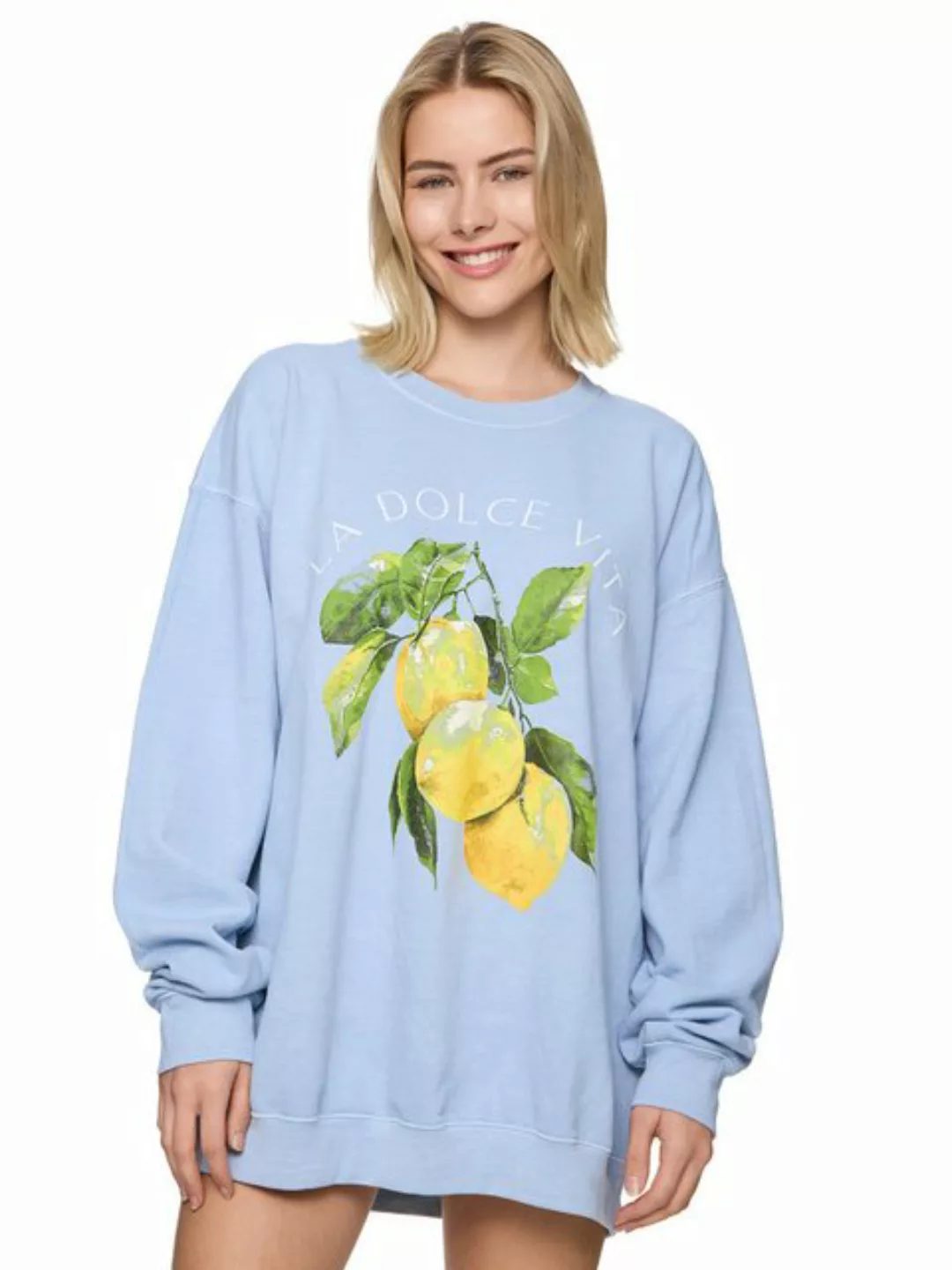 Worldclassca Sweatshirt Worldclassca Oversized Sweatshirt LA DOLCE VITA Pri günstig online kaufen