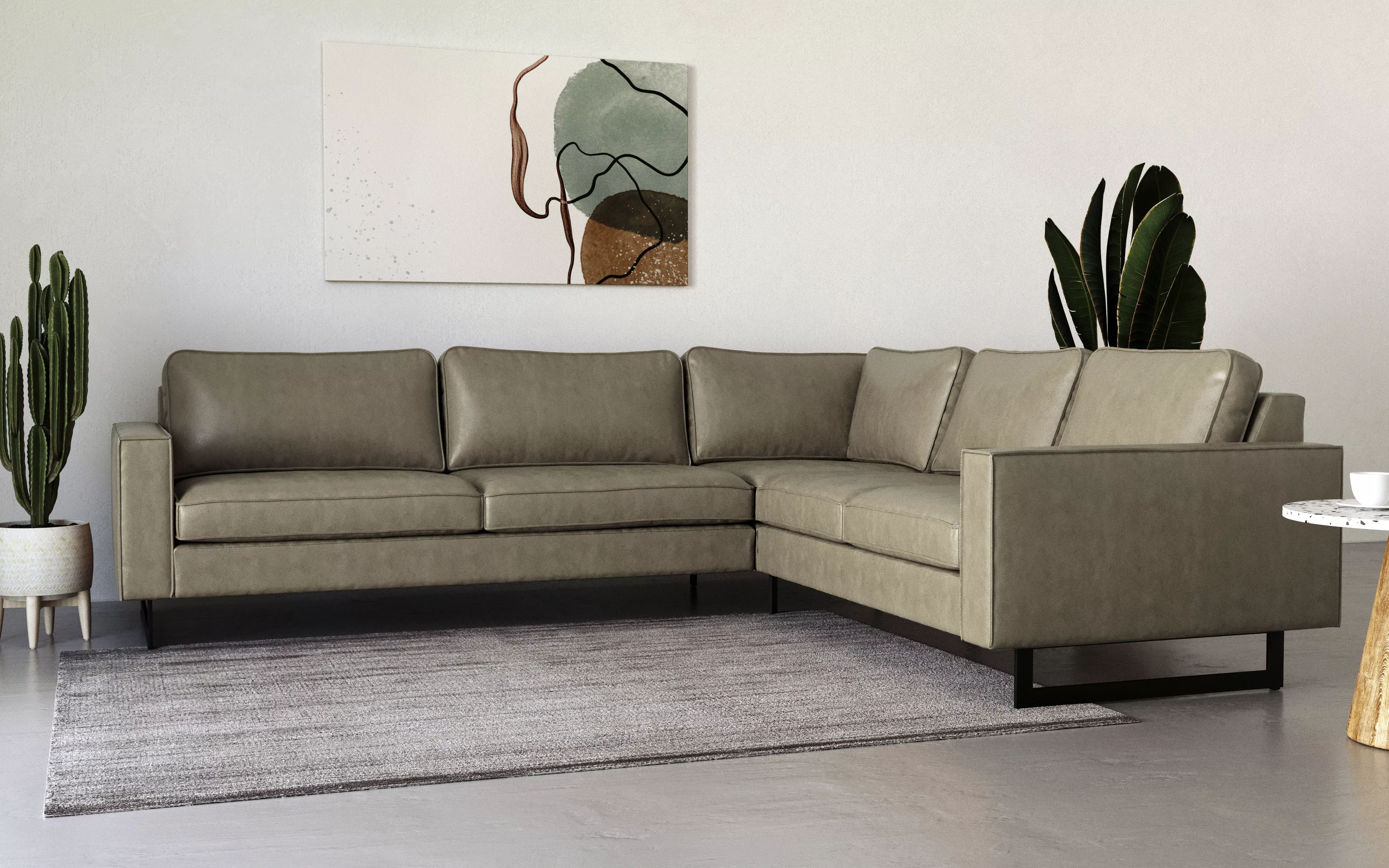 Places of Style Ecksofa Pinto, 250/290 cm, langer Schenkel, XXL, Ottomane, günstig online kaufen