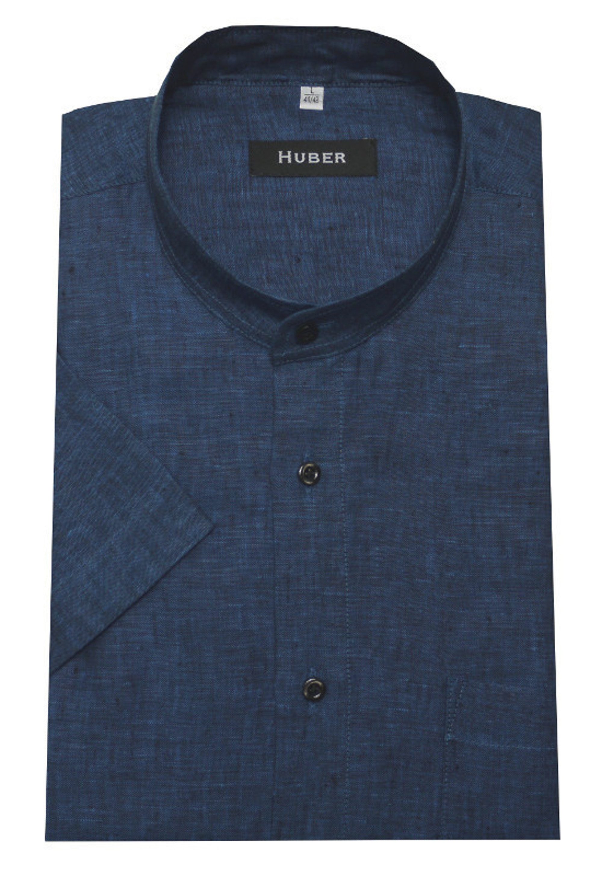 Huber Hemden Kurzarmhemd HU-0114 Stehkragen Kurzarm günstig online kaufen